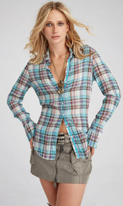 Cino Azure Plaid