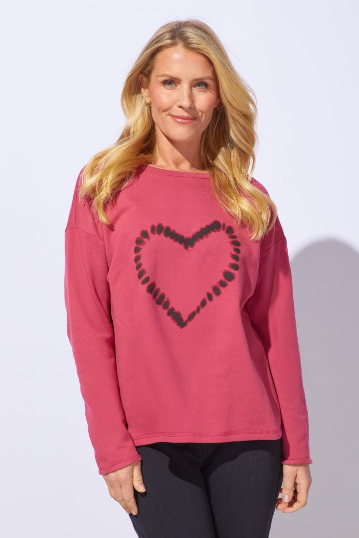 Escape by Habitat Fleece Heart Pullover