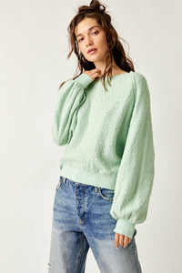 Free People Found My Friend Pullover in Misty Jade