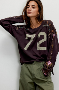Free People Lilith Tee in Chocolate