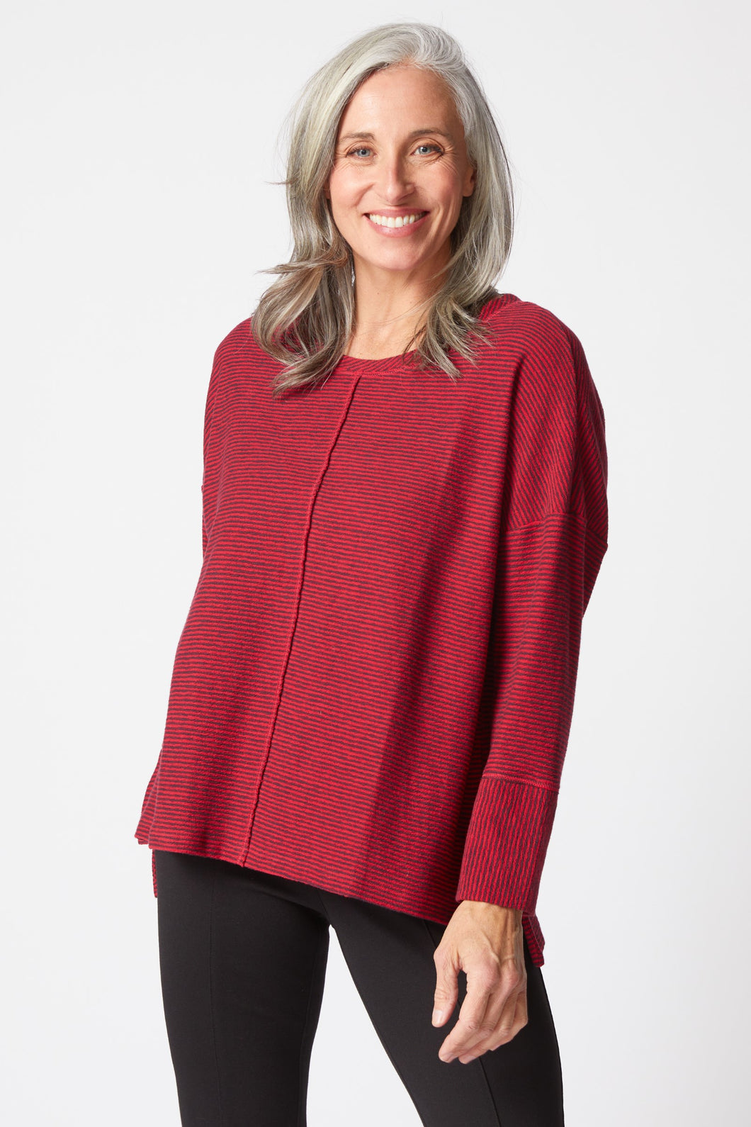 Habitat Pasadena Stripe Canyon Top in Ruby