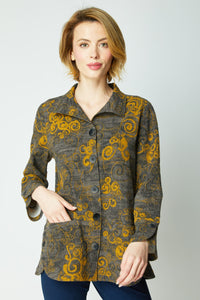 Habitat Crinkle Crepe Tulip Swing Jacket