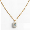 JD Moonstone & Aquamarine GF Pendant Necklace