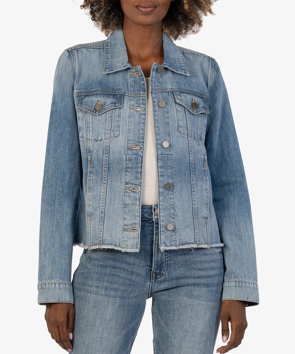 Kut Julie Crop Jean Jacket