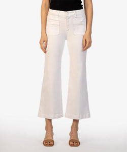 Kut Meg High Rise Patch Pockets in White