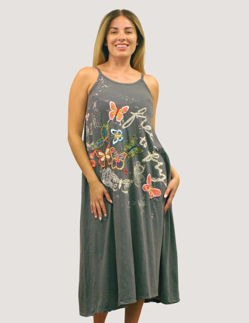 Kyla Seo Darcia Dress in Dark Gray