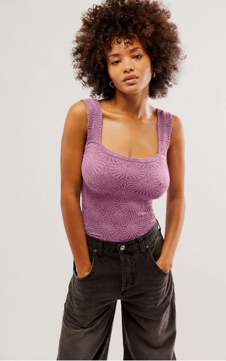 Free People Love Letter Cami in Orchid Smoke
