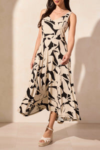 Tribal Sleeveless High Low Dress