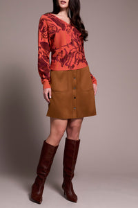 Tribal Sweater in Coralblaze
