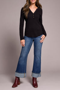 Tribal Henley in Black