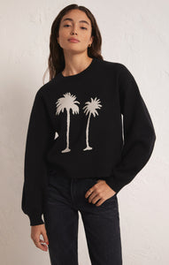 Z Supply In The Palms Sweater in Black