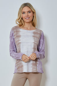 Mododoc Long Sleeve Top in Washed Mauve